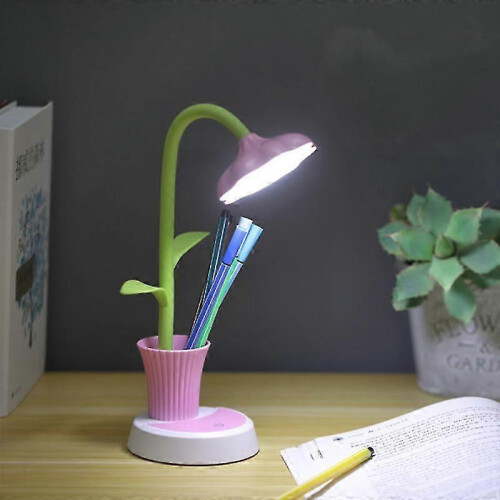 Dimmable Led Desk Lamp for Children, Usb Folding Lamp Pink 1