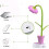 Dimmable Led Desk Lamp for Children, Usb Folding Lamp Pink 8