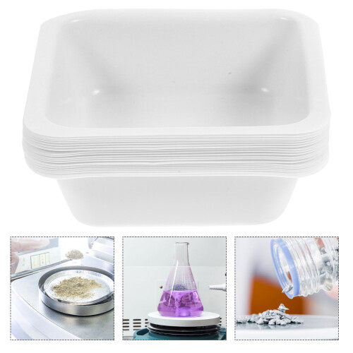 20 . placas de pesagem plástico e barquinhos laboratório 2