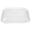 Rectangular Transparent Food Tray Plastic Bread Basket with Lid 1