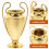 10 unid. troféu para concurso, atividade, prêmio de 11