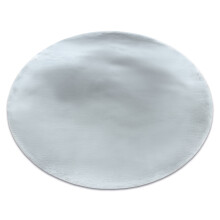Modern carpet TEDDY NEW dream 47 circle shaggy, plush, very thick silver circle 160 cm