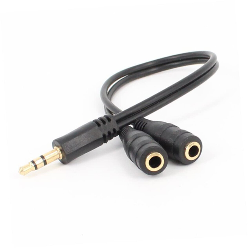 Male To Dual Female Audio Adapter Cable Nylon Braided Stereo Splitter Headphones Digital Devices Copper Wire Connector 9393856950966