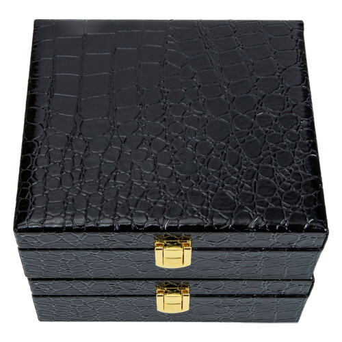 2 zigarrenbehälter mit schnappverschluss, humidor, organizer, halter