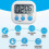 Magnetic Kitchen Timer Clock  Digital Visual Timer  Count-Down & Stopwatch -  Multipurpose Timer 11