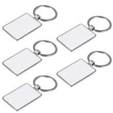 5 pezzi portachiavi in metallo per sublimazione, te
