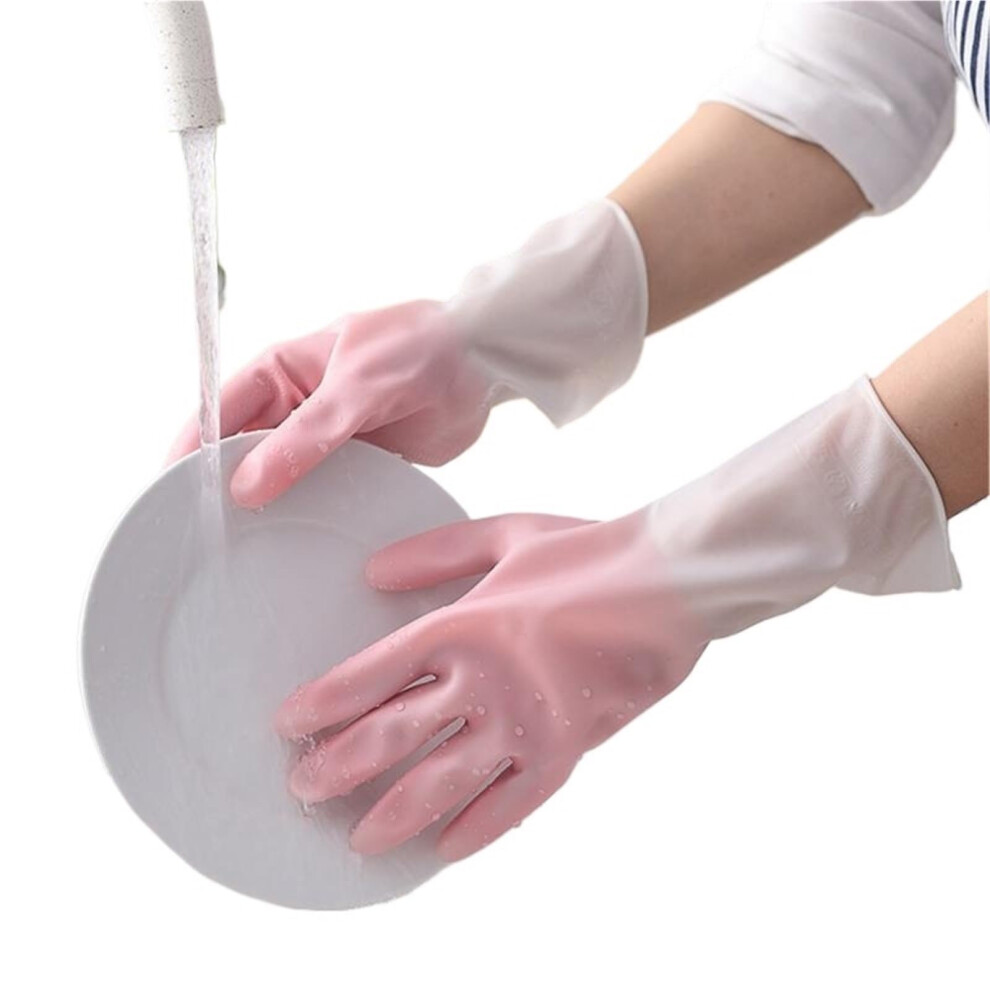Cleaning Gloves Rubber Dishwashing Gloves Gradient Pink 152x92 Cm For Kitchen And Laundry-image-OPC-PKQVVTQ-NEW