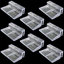 8pcs Aquarium Glass Cover Clip Clear Acrylic Support Holder For Aquarium Fish Tank 5mm Size