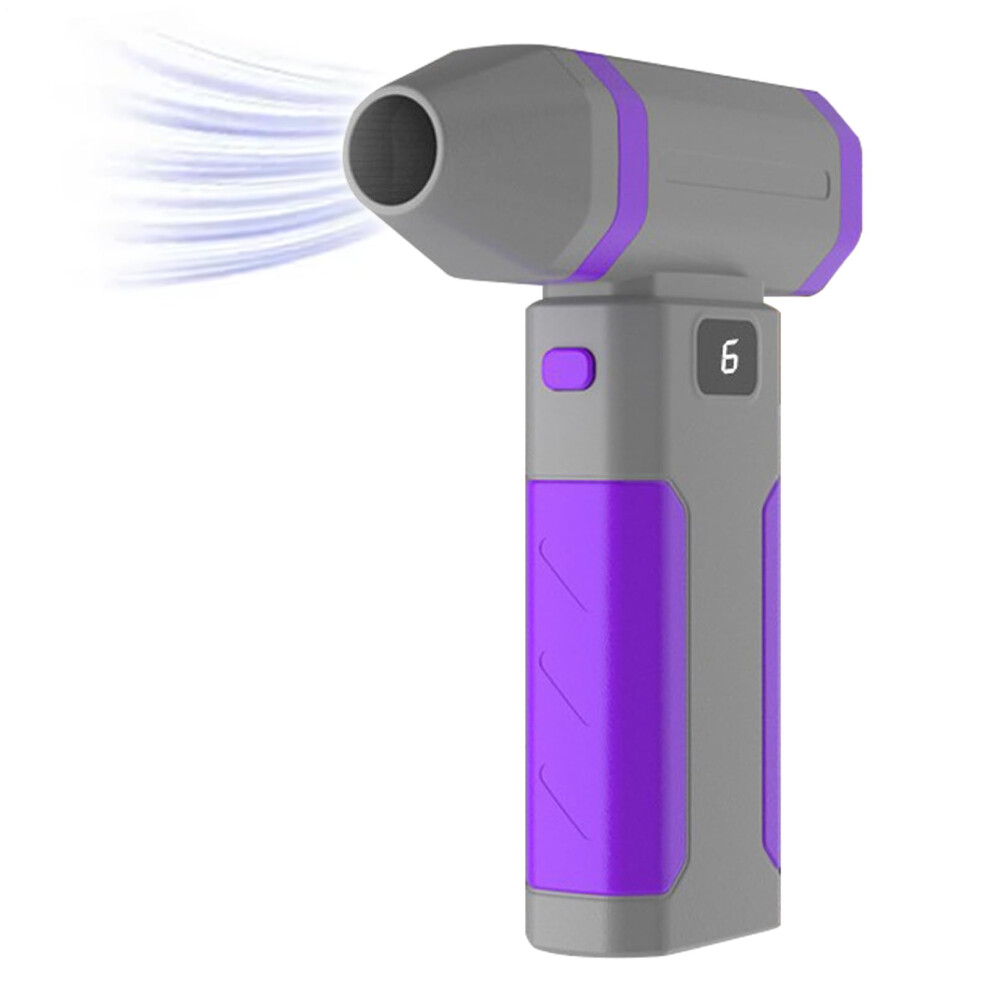 Compressed Air Duster Cordless Electric Air Blower Brushless Turbo Fan Portable Keyboard Computer Car Purple 9354506913953