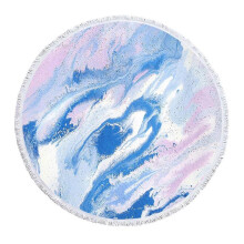 Round Printed Beach Towel Microfiber Shawl Beach Towel Beach Mat