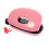 Compact Pink Two Hole Punch Office Paper Puncher Abs+iron Durable 1