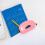 Compact Pink Two Hole Punch Office Paper Puncher Abs+iron Durable 3