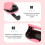 Compact Pink Two Hole Punch Office Paper Puncher Abs+iron Durable 10