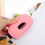 Compact Pink Two Hole Punch Office Paper Puncher Abs+iron Durable 7
