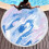 Round Printed Beach Towel Microfiber Shawl Beach Towel Beach Mat 8