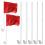 12Pièces Supports Plastique Pour Drapeaux Fenêtre De 1