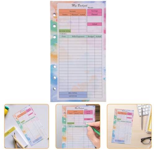 juego de cuaderno con anillas y para control de 2