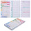 juego de cuaderno con anillas y para control de 9