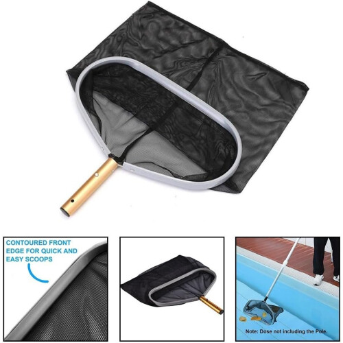 Aluminum Frame Mesh Net For Pool Maintenance Heavy Duty Leaf Collection 2