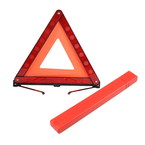 sinal de advertência triangular refletivo para segurança viária 2
