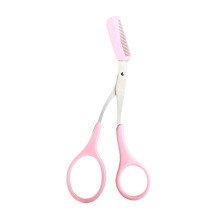 Stainless Steel Eyebrow Trimmer With Comb For Facial Hair Removal And Shaping, Women Face Grooming Makeup Accessory