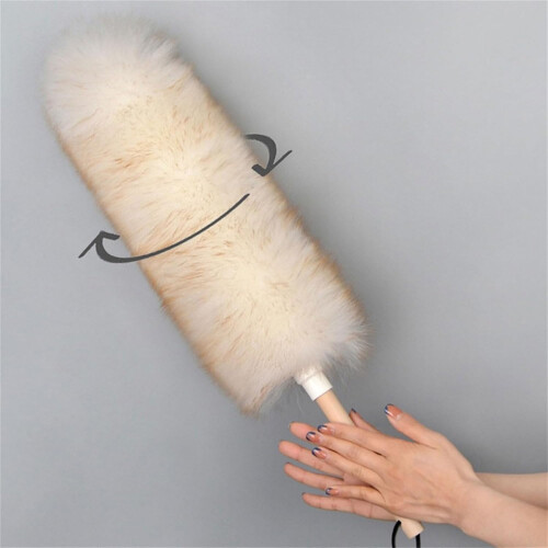 Sustainable Handle Wool Dusters - Soft Microfiber Cleaning Brush For Household Use - Eco Friendly Dusting Tool 2