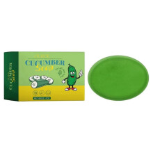 Refreshing Cucumber Green Tea Soap Cucumber Cleaning Soap for Facial Cleansing Removal And Bath Soap