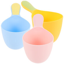 3Stk Baby Badewasser Schöpfkelle Kunststoff Spülhelfer Küchenutensil