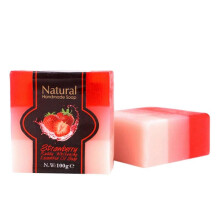 Strawberry Oil Hand Made Soap Moisturizing Make-up Remover Cleansing Soap Bath Soap