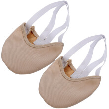 Een Paar Anti-Slip Dansschoen Sokken Laag Beige Voor Vrouwen