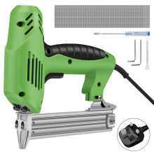 Cordless Staple Gun, 2-in-1 Staple Gun Brad Nailer for Heavy Duty, Stapler Gun for Upholstery, Carpentry, DIY, Nails 2000pcs