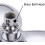 9.5 Inch ABS Bathroom Shower Head Petal Shape, 3-Function Adjustable Top Shower Head, Rainfall Style, Silver 3