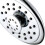 9.5 Inch ABS Bathroom Shower Head Petal Shape, 3-Function Adjustable Top Shower Head, Rainfall Style, Silver 4