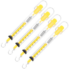 4 . balança de mola tubular com gancho, medidor de newton