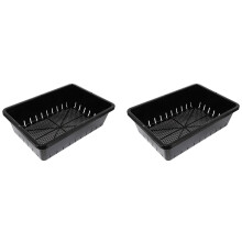 2 unidades de bandejas de plástico para , preto