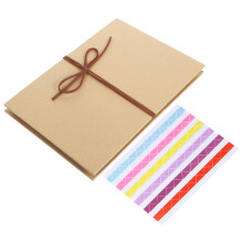 álbum kraft capa dura fole 36 págs pretas para scrapbook