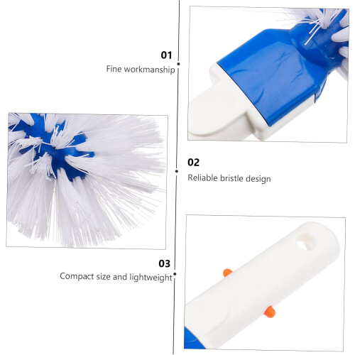 Handheld Pool Cleaning Brush For Corners Steps And Ladders Durable Bristles Efficient Scrubbing Compact Design 1