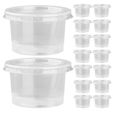 50 140 ml kunststoffportionsschalen mit deckeln