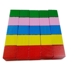 100Stk Holzquadrat Blöcke Für Kinder Mathematik Lehrhilfe Bastelwürfel