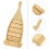 holz sushiplatte bootform snacktablett servierplatte größe l 3