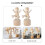 2St Clown Ornament DIY Set Voor Desktop Decor Beige 3