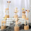 2St Clown Ornament DIY Set Voor Desktop Decor Beige 5