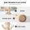 2St Clown Ornament DIY Set Voor Desktop Decor Beige 11