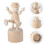 2St Clown Ornament DIY Set Voor Desktop Decor Beige 8