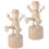 2St Clown Ornament DIY Set Voor Desktop Decor Beige 1