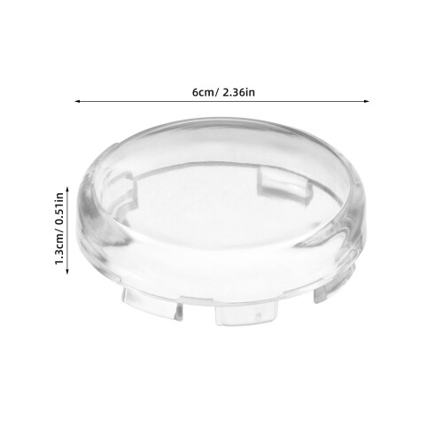 2 unidades de coberturas para lentes de seta de , transparentes 1
