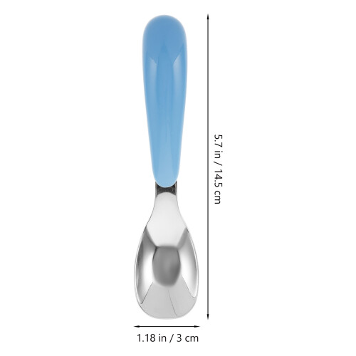3 colheres aço inoxidável para bebés e crianças, 1