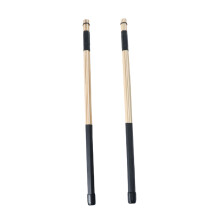par de baquetas de junco de 40 cm para jazz e folclórica preto