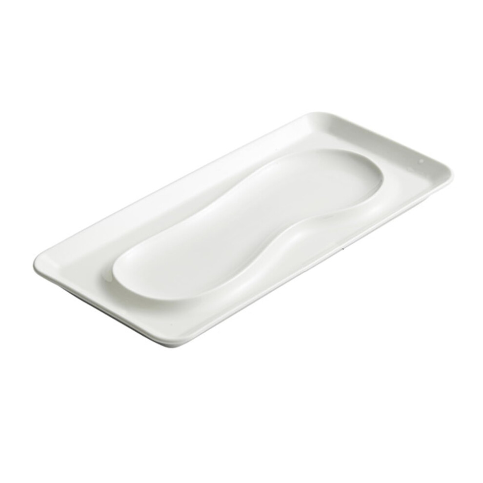 Rectangular Ceramic Dinner Plate Sandwiches Steak, 31 X 14.8 X 2 Cm, Microwave Dishwasher Safe, Stackable Tray, Color B-image-OPC-PKQWPV6-NEW