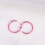 2 unidades piercing nariz cirúrgico 8 mm rosa 6